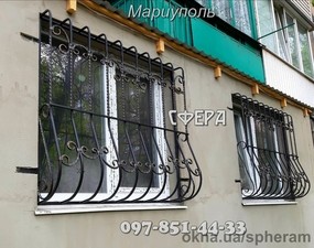 Металеві віконні решітки, виготовлення та встановлення грат на вікна, художня ковка під замовлення. — СФЕРА Металеві віконні решітки, виготовлення та встановлення грат на вікна, художня ковка під замовлення. — СФЕРА